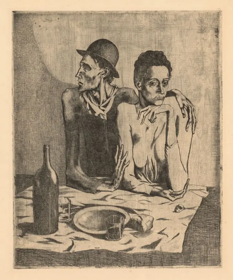 The Frugal Meal by Pablo Picasso