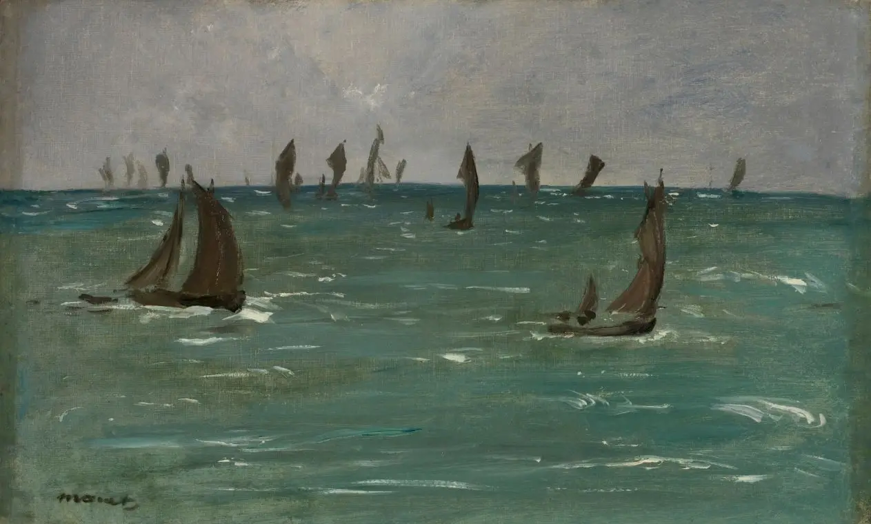 Boats at Berck-sur-Mer by Édouard Manet