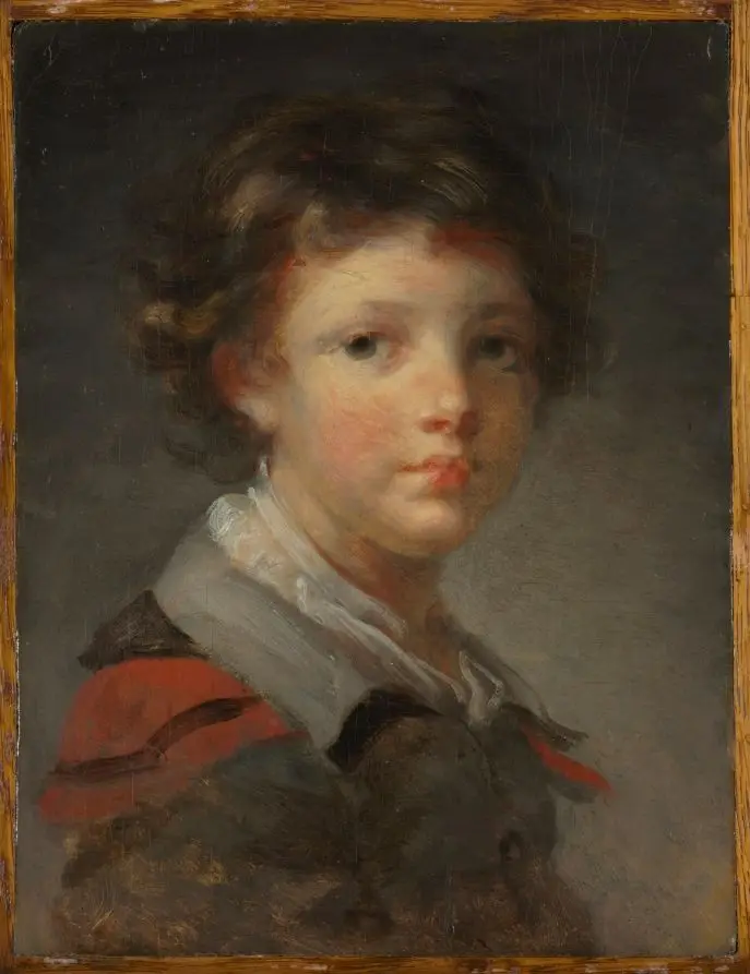 A Boy in a Red-lined Cloak by Jean-Honoré Fragonard