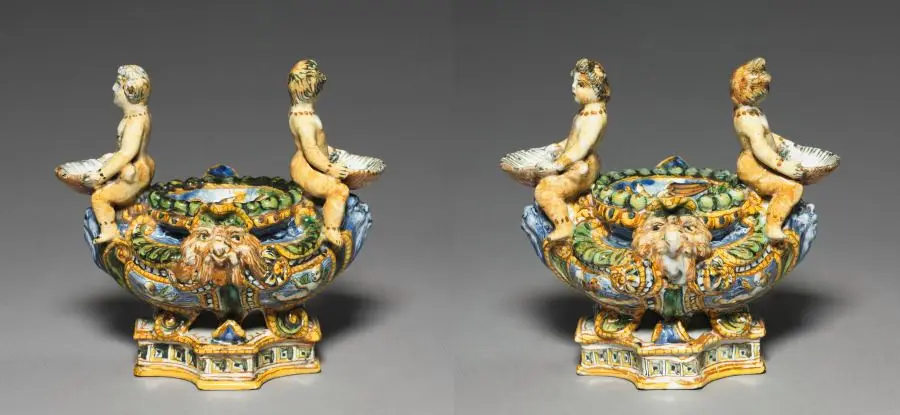 Pair of Saltcellars by the Patanazzi Family (Italian)