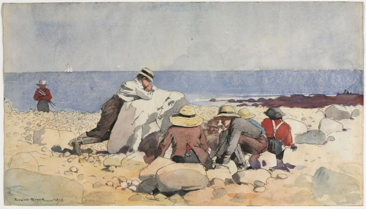 A Clam-Bake by Winslow Homer