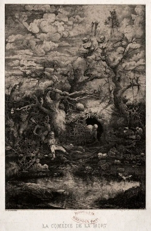 The Comedy of Death by Rodolphe Bresdin