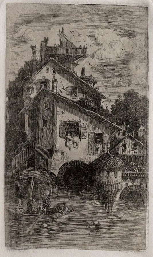 The Mill by Rodolphe Bresdin