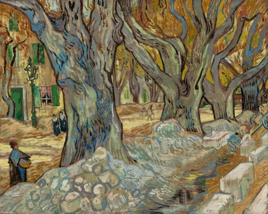 The Large Plane Trees (Road Menders at Saint-Rémy) by Vincent van Gogh
