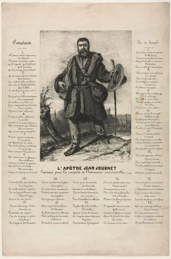 Jean Journet Departing for the Conquest of Universal Harmony by Gustave Courbet