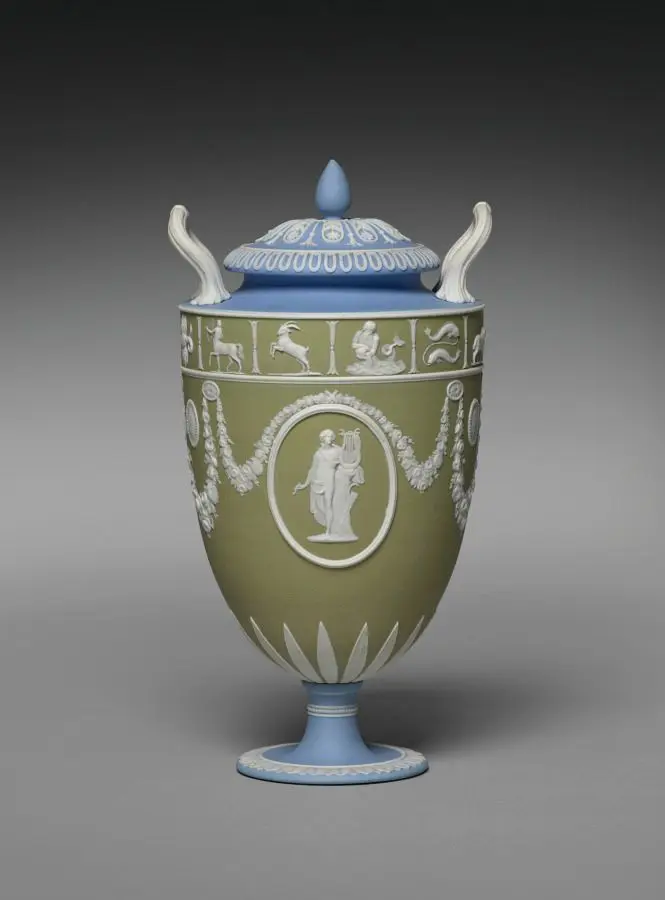 Covered Vase (one of a pair) by Josiah Wedgwood and Sons