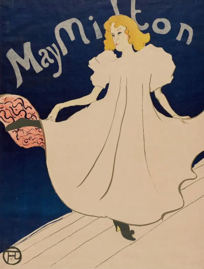 May Milton by Henri de Toulouse-Lautrec