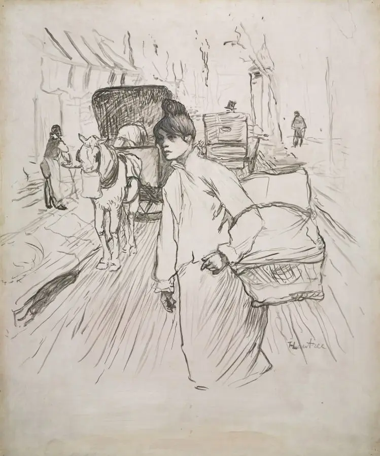 The Laundress by Henri de Toulouse-Lautrec