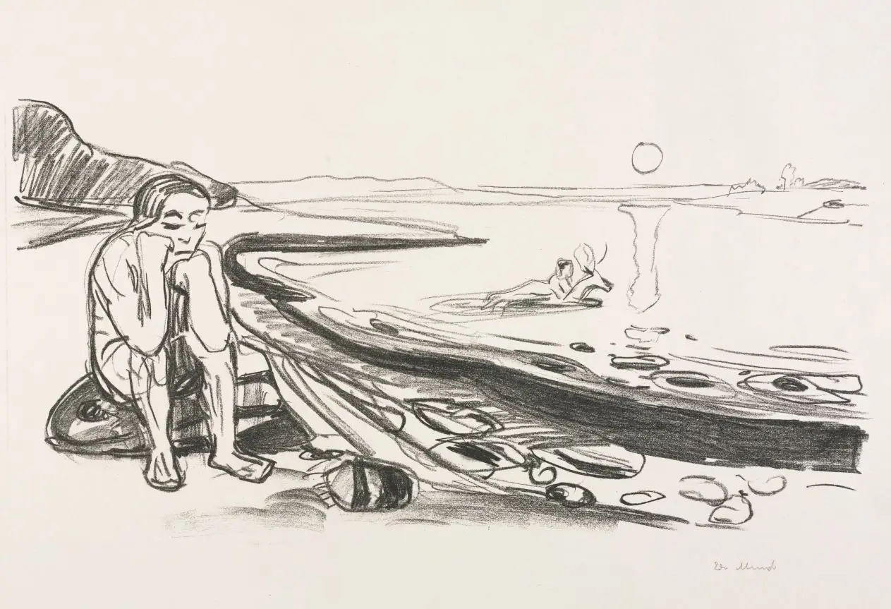 Alpha and Omega: Omega's Flight by Edvard Munch