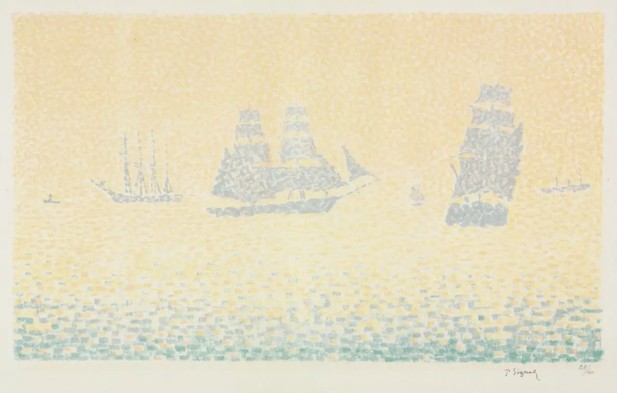 Boats by Paul Signac