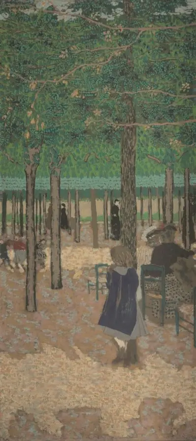 Under the Trees (from "The Public Gardens") by Édouard Vuillard