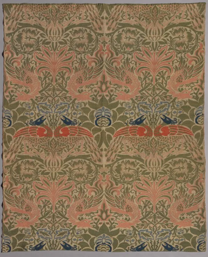 Peacock and Dragon by William Morris