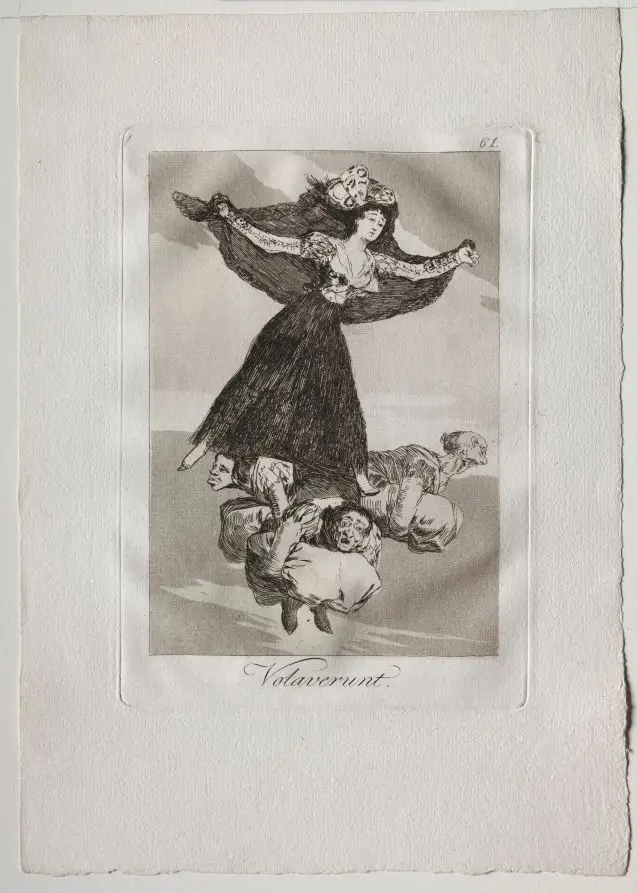 They Have Flown, Plate 61 by Francisco de Goya