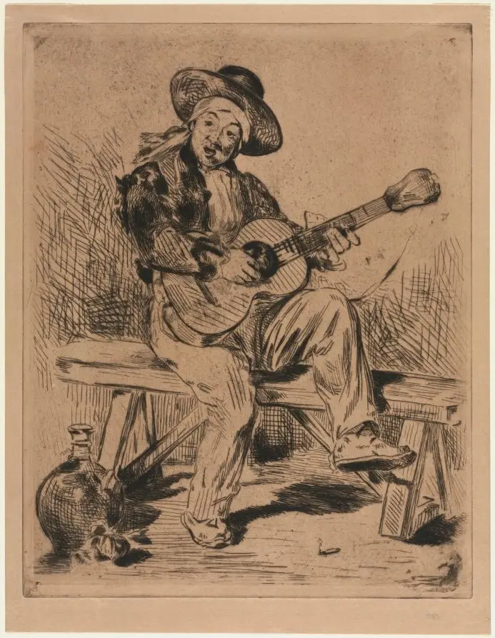The Guitarist by Édouard Manet