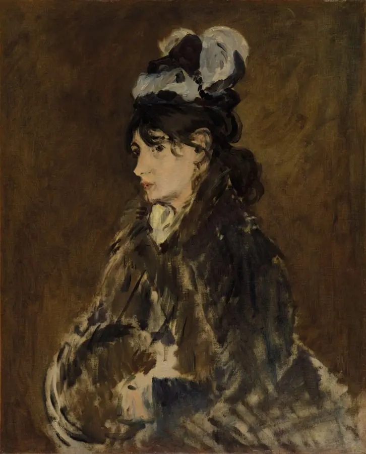 Berthe Morisot with a Muff by Édouard Manet