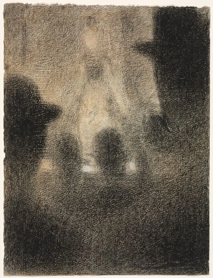 At the Concert Parisien by Georges Seurat