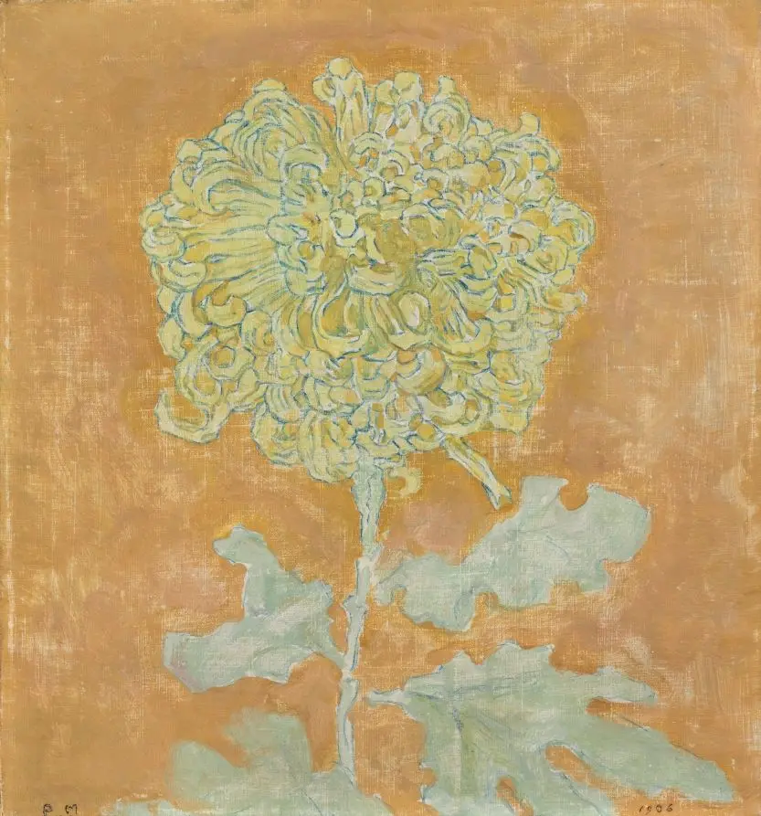 Chrysanthemum by Piet Mondrian