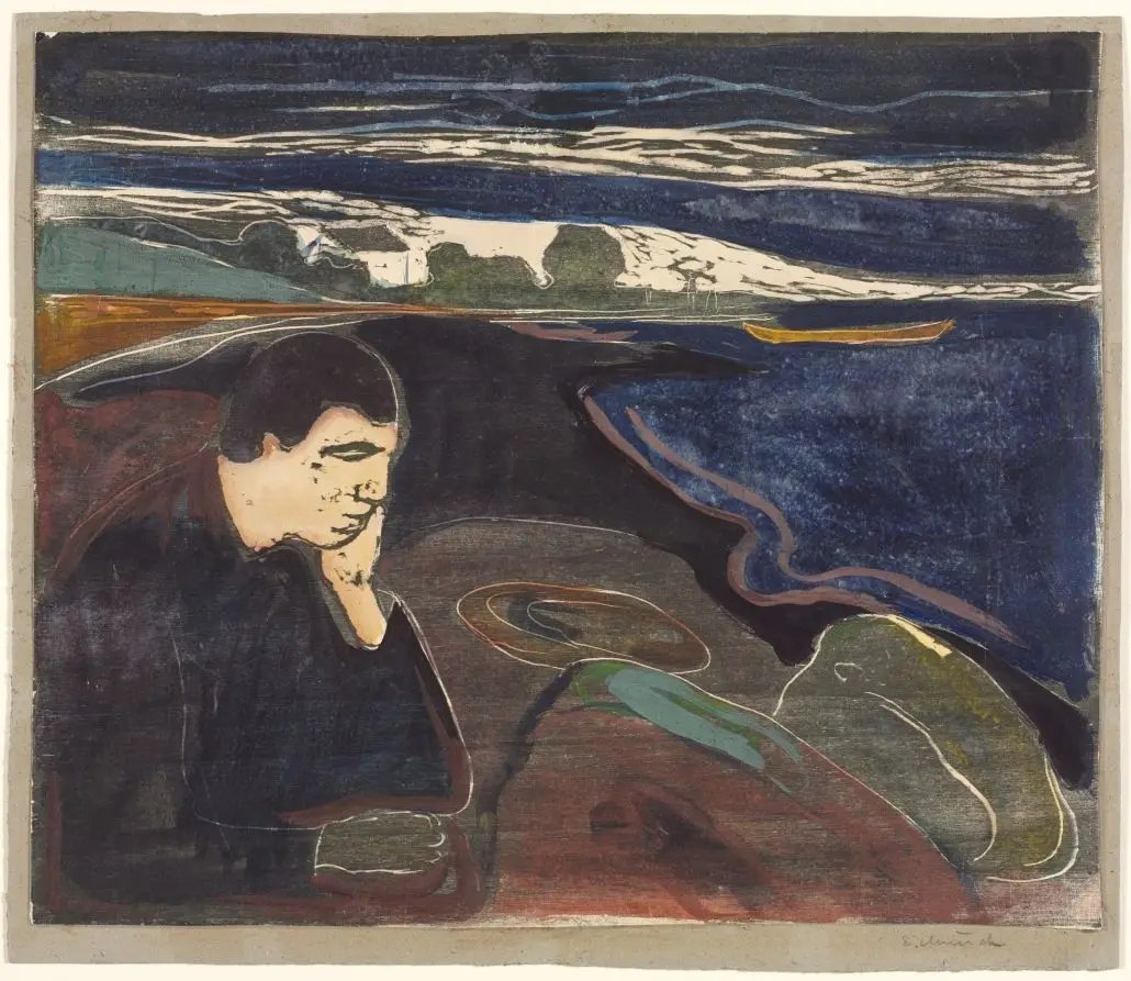 Evening, Melancholy I by Edvard Munch