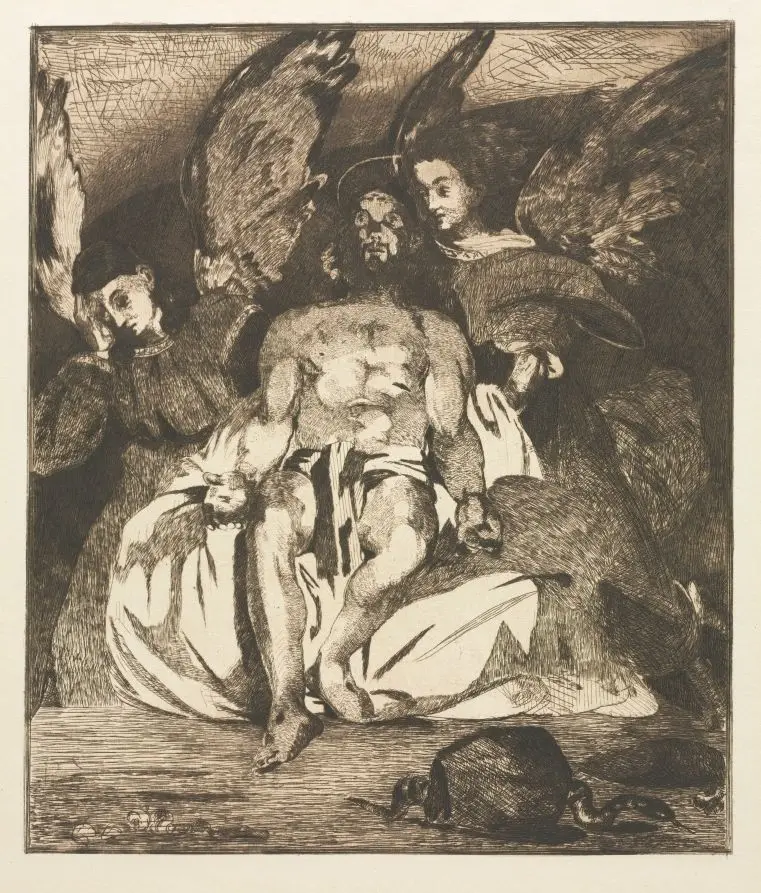 The Dead Christ with Angels by Édouard Manet
