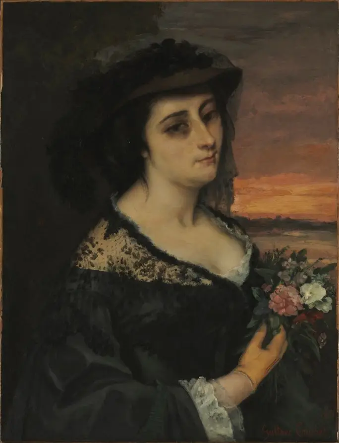Mme L . . . (Laure Borreau) by Gustave Courbet