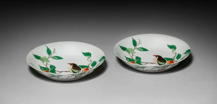 Dish with Bird on Fruit Tree Branch by Unknown artist