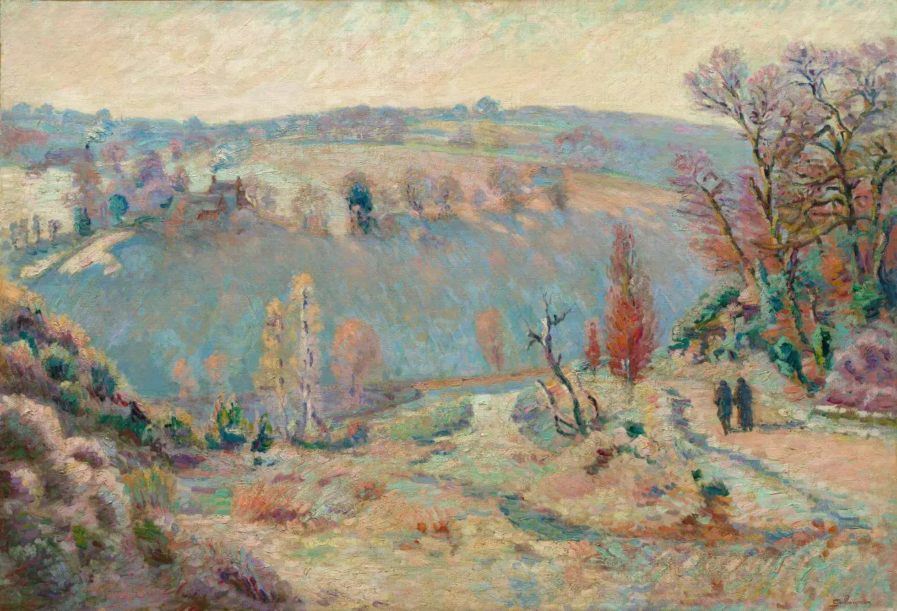 Valley of the Sédelle at Pont Charraud: White Frost by Armand Guillaumin