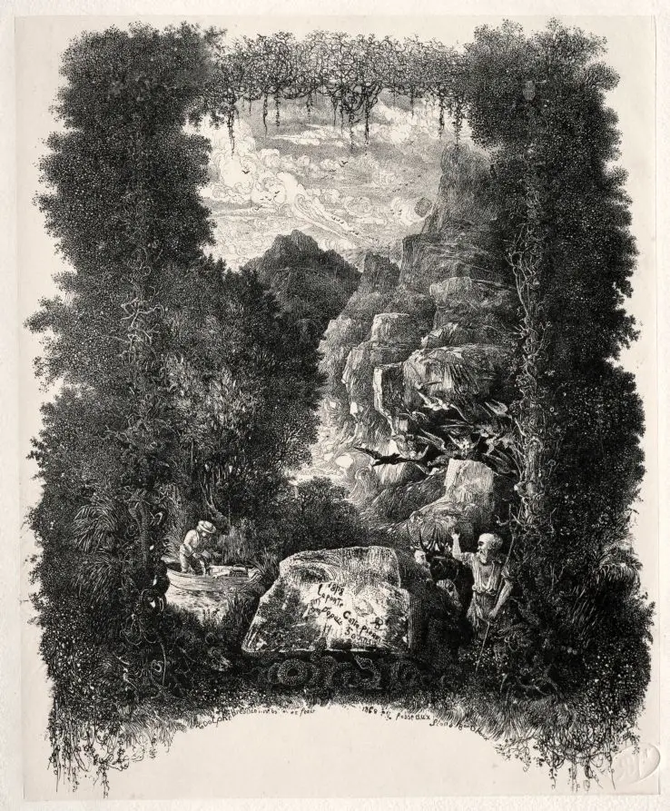 First frontispiece for Fables and Fairy-Tales by Thierry-Faletans by Rodolphe Bresdin