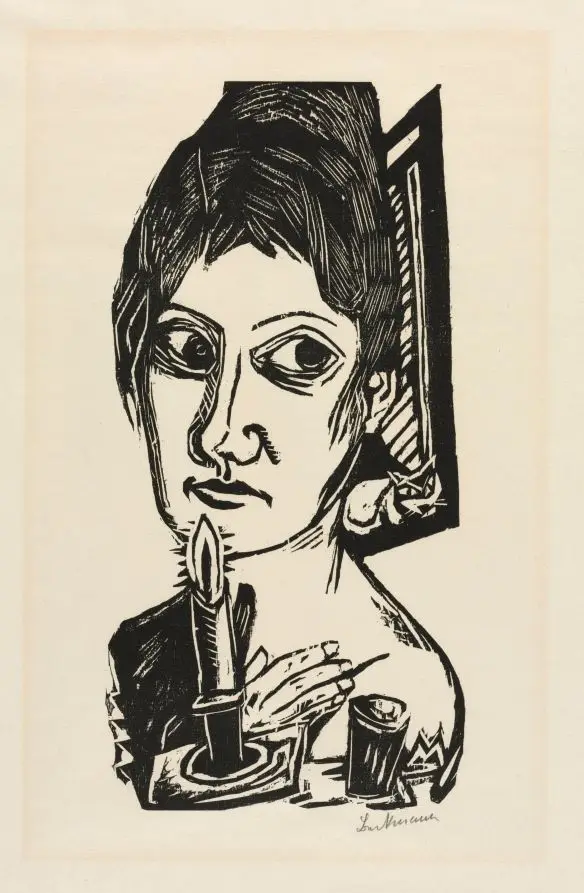 Woman with Candle by Max Beckmann