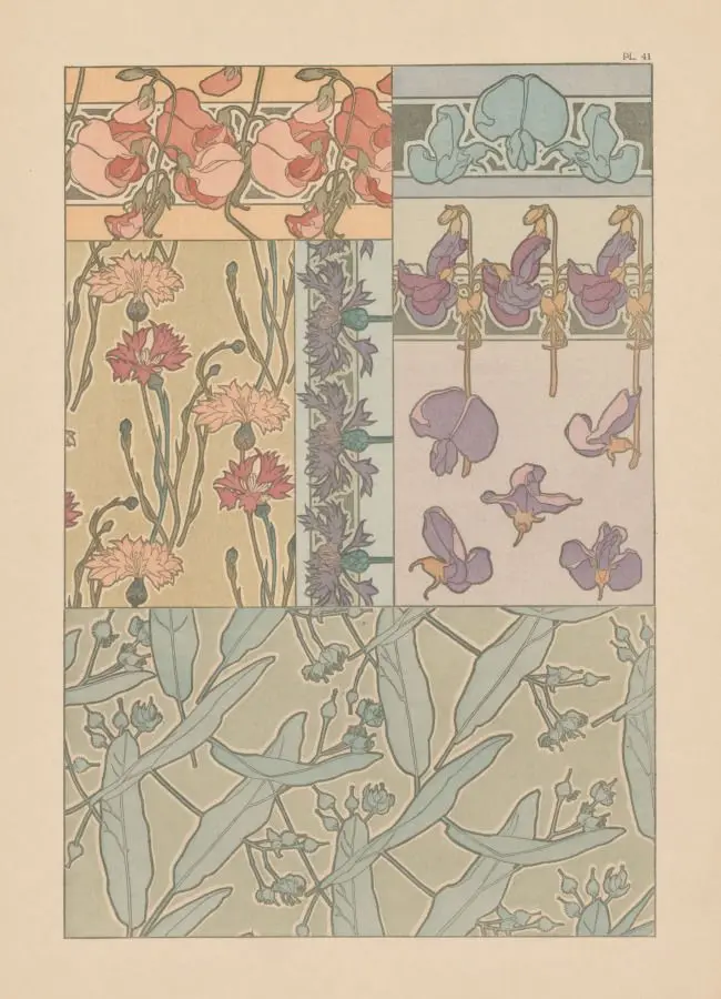 Documents Decoratifs: Plate 41 by Alphonse Mucha