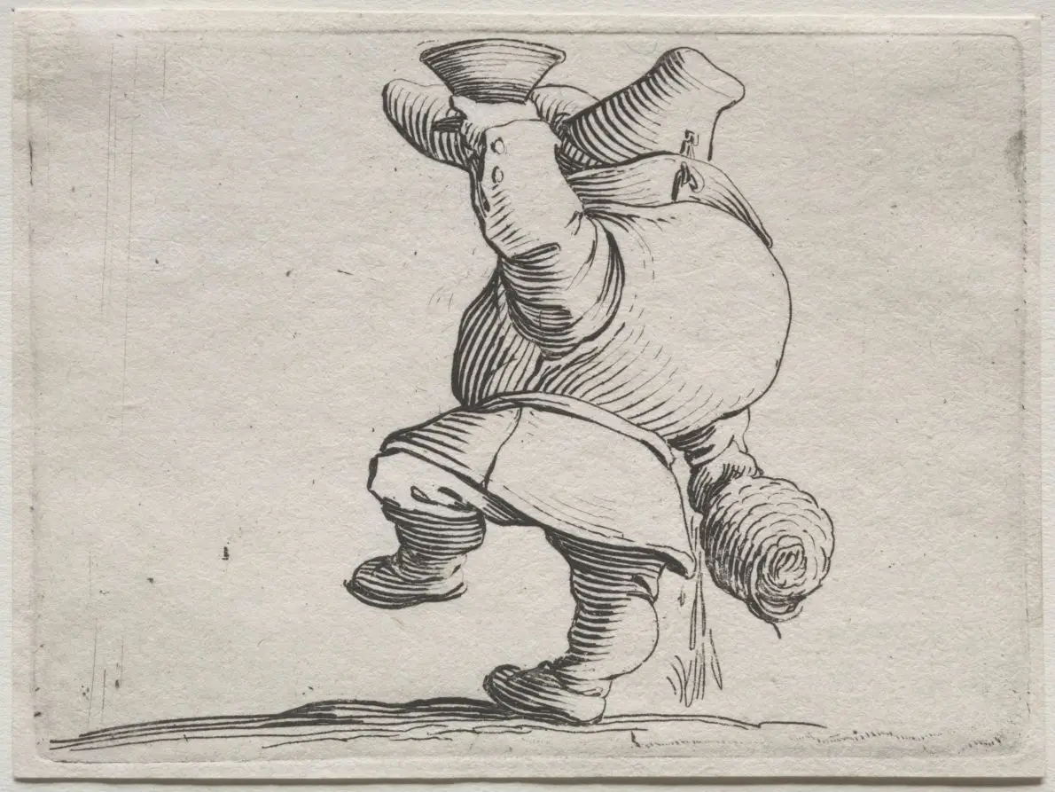 Drinker Seen From Behind by Jacques Callot