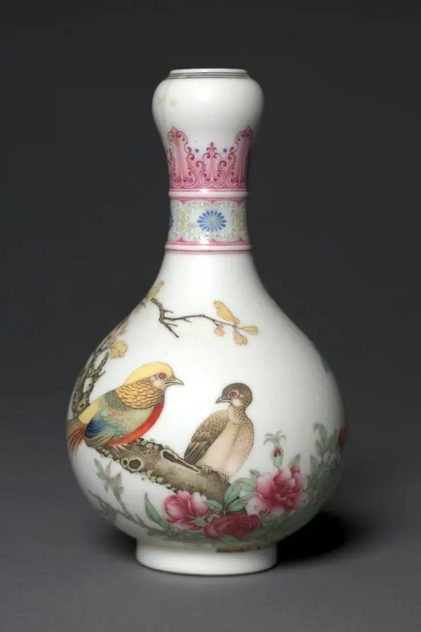 Vase with Golden Pheasants by Unknown artist
