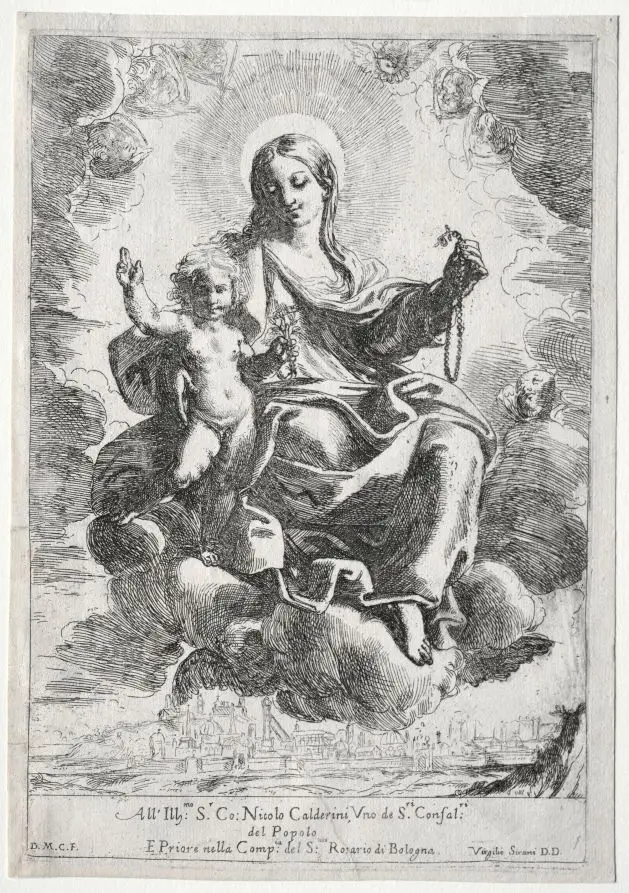 Madonna of the Rosary by Domenico Maria Canuti