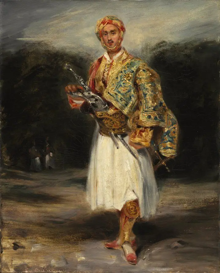 Count Demetrius de Palatiano in Suliot Costume by Eugène Delacroix