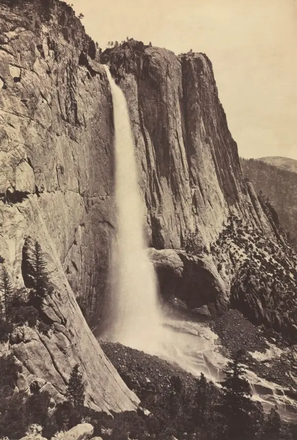 Yosemite Falls by Eadweard J. Muybridge