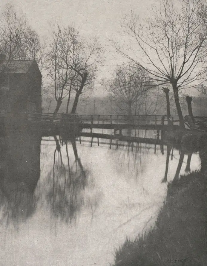 Footbridge Near Chingford by Peter Henry Emerson