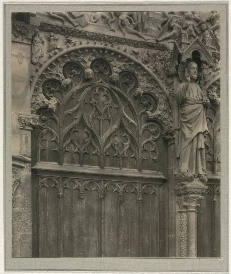 Bourges Cathedral: Crypt Under Nave by Frederick H. Evans