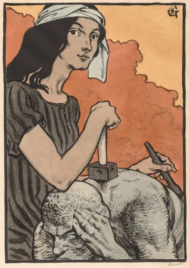 Sculptress by Eugène Grasset
