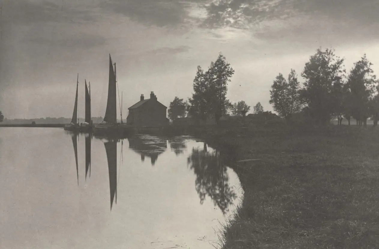 Cantley: Wherries Waiting for the Turn of the Tide by Peter Henry Emerson