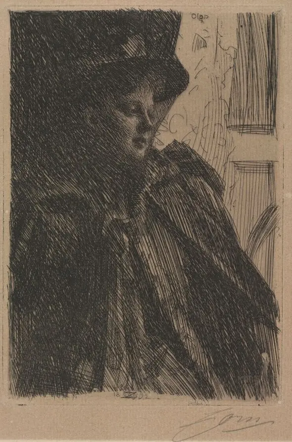 Mme. Olga Bratt by Anders Zorn