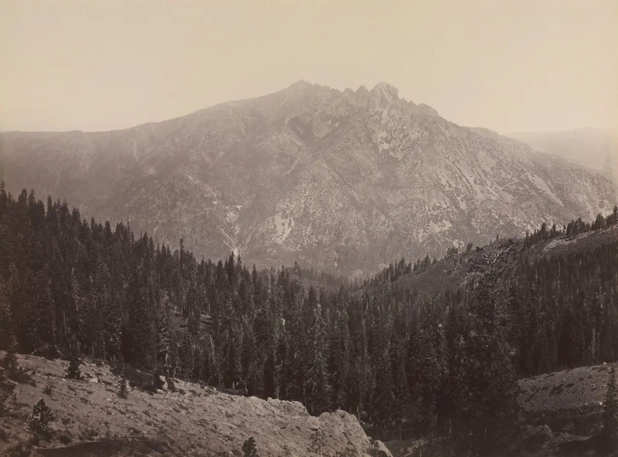 Davoncastle Butte, Sierra Nevada by Carleton E. Watkins