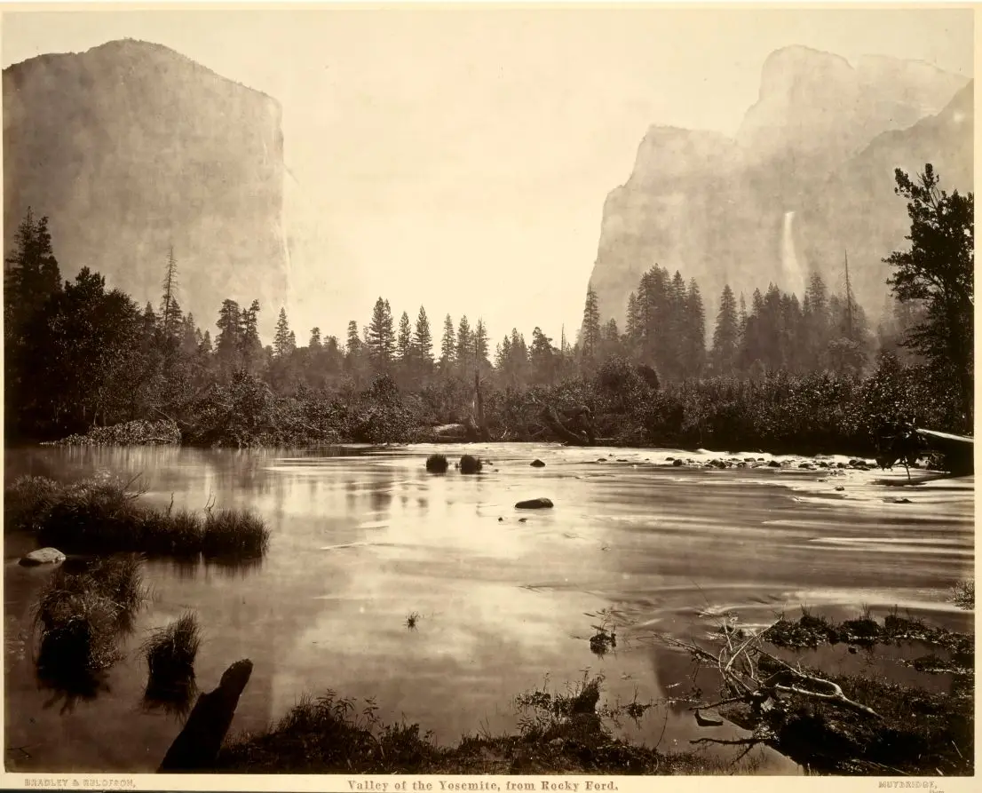 Valley of the Yosemite, from Rocky Ford by Eadweard J. Muybridge