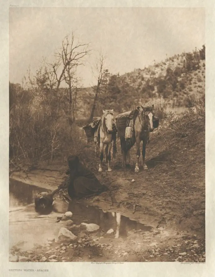 Portfolio I, Plate 10: Getting Water by Edward S. Curtis