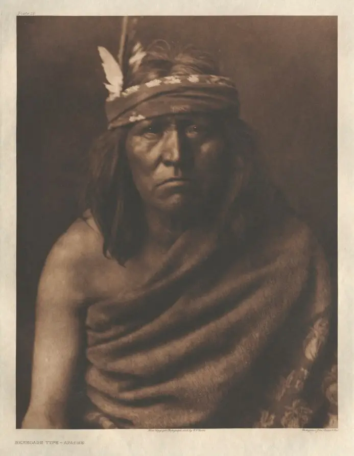 Portfolio I, Plate 12: Renegade Type-Apache by Edward S. Curtis
