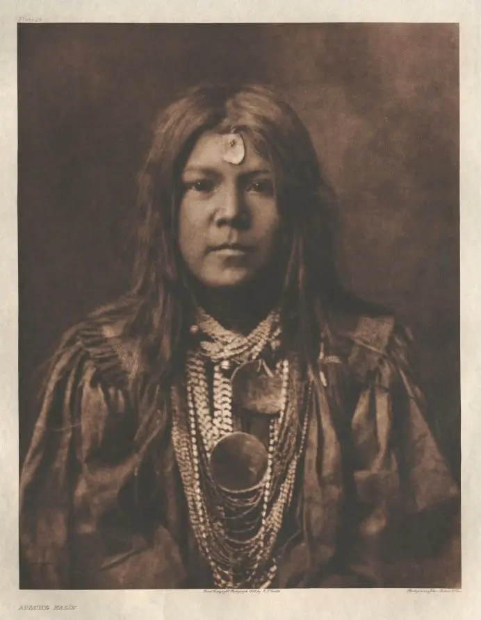 Portfolio I, Plate 15: Apache Nalin by Edward S. Curtis