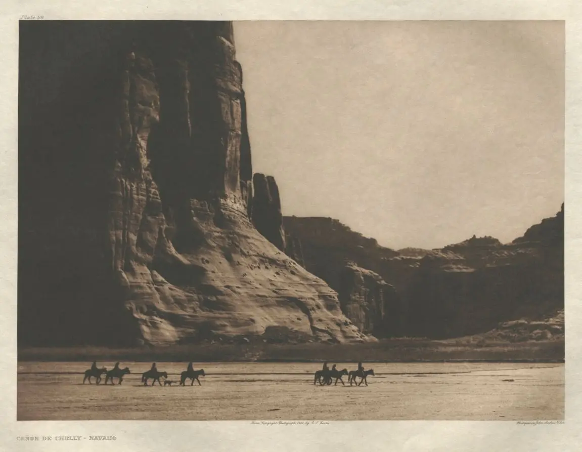 Portfolio I, Plate 28: Cañon de Chelly-Navaho by Edward S. Curtis
