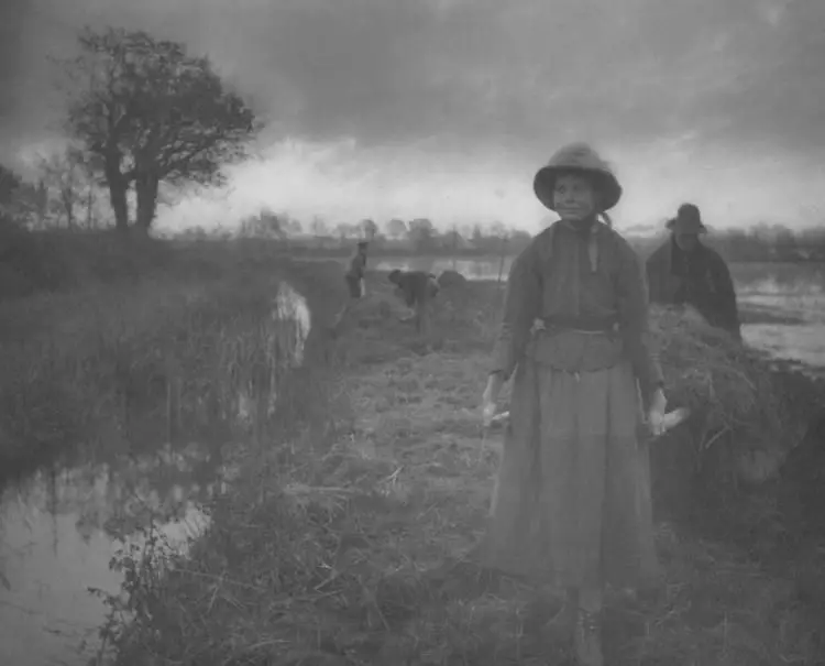 Poling the Marsh Hay by Peter Henry Emerson