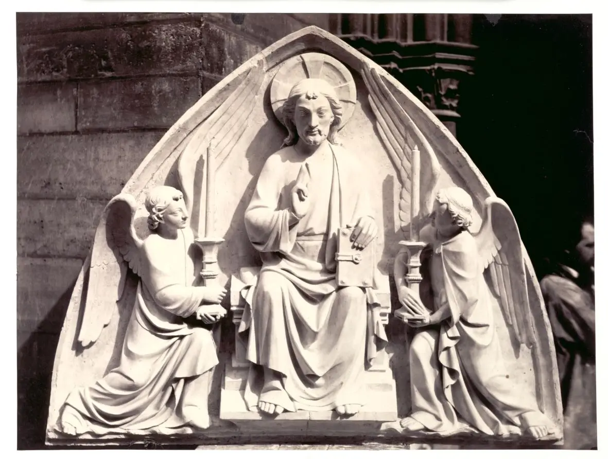 Tympanum, Strasbourg Cathedral by Charles Marville