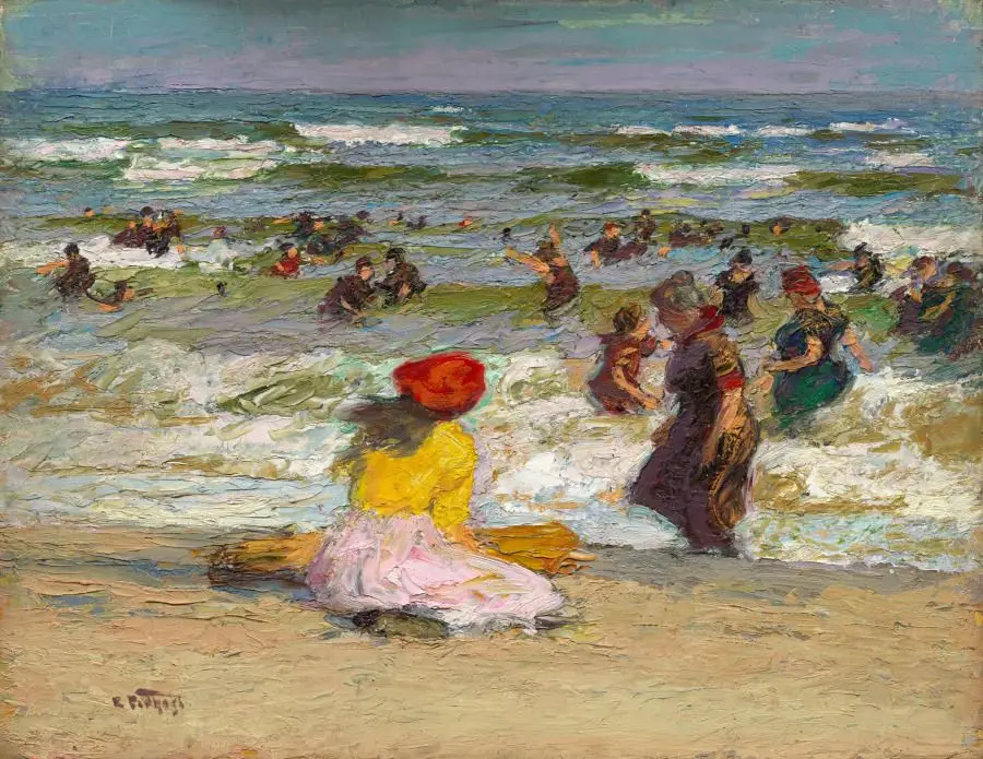 In the Surf (recto) by Edward H. Potthast