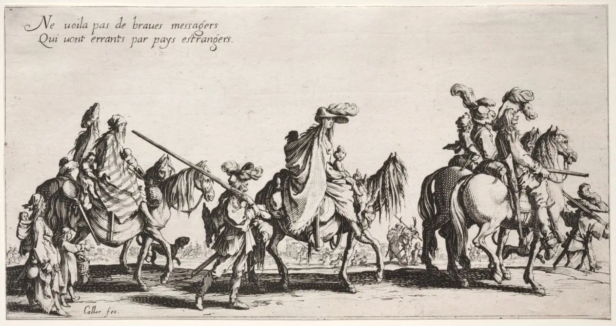 The Bohemians: The Bohemians Marching: The Vanguard by Jacques Callot