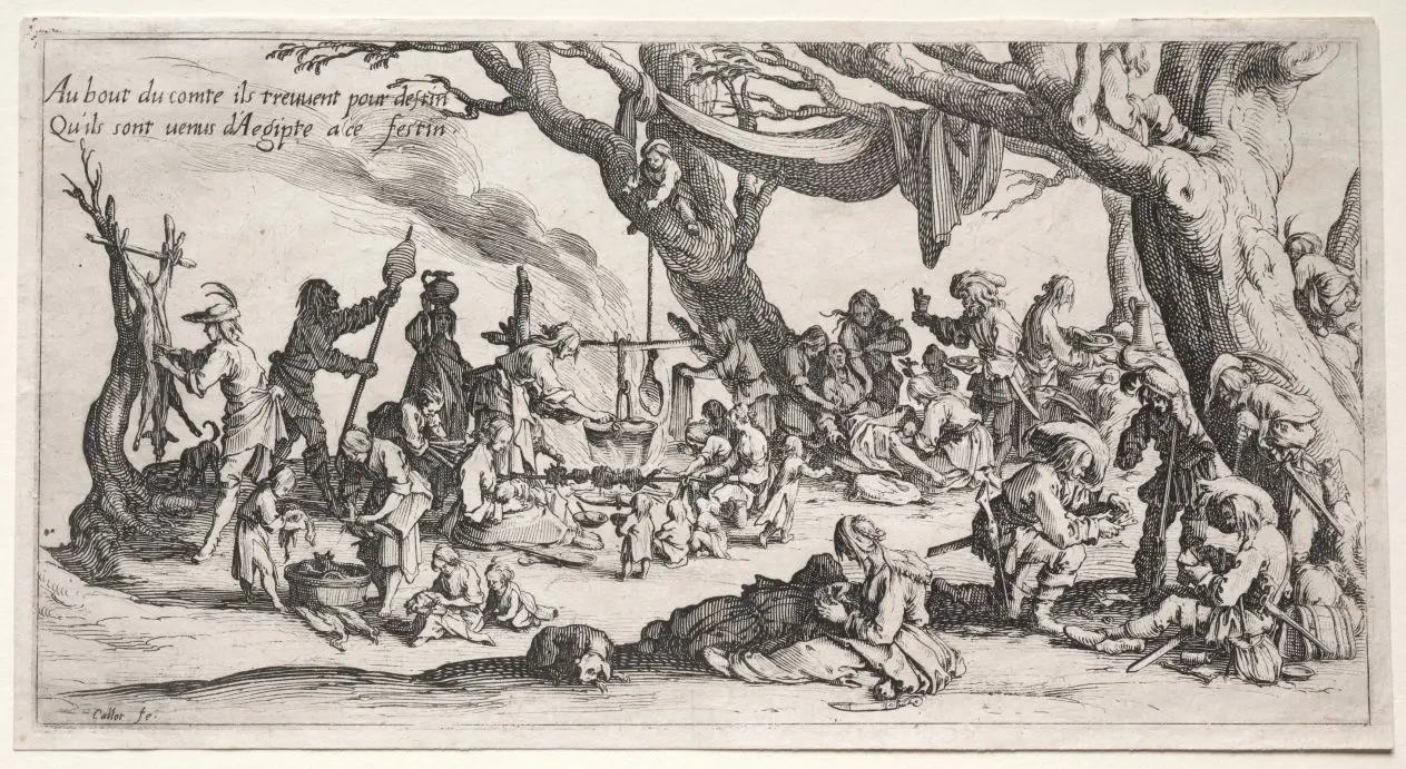The Stopping Place: The Feast of the Bohemians by Jacques Callot